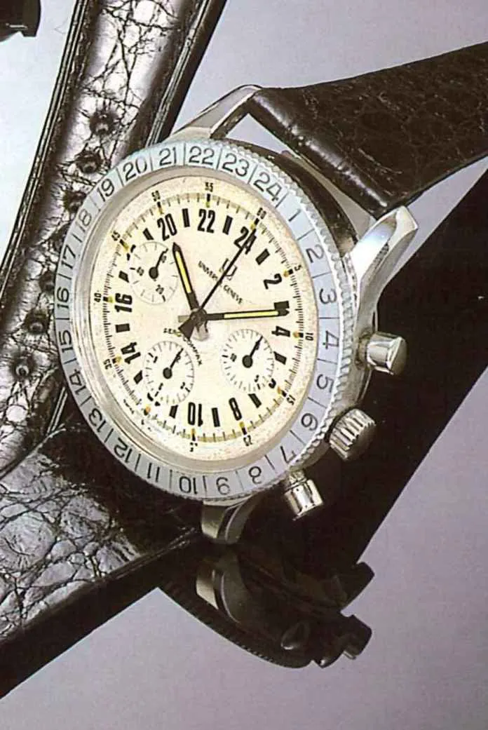 Universal Genève Compax 41mm Stainless steel White