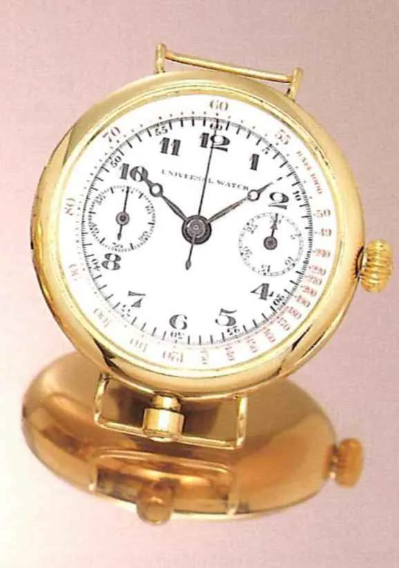 Universal Genève 43mm Yellow gold White