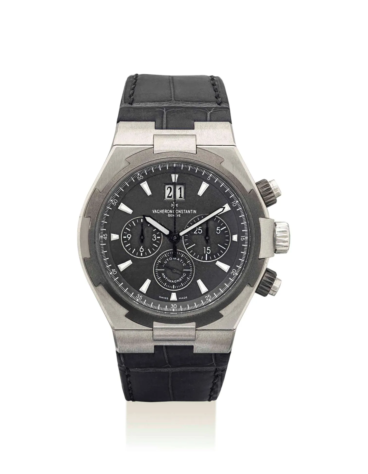 Vacheron Constantin Overseas Chronograph 49150/000W-9501 42mm Stainless steel Gray