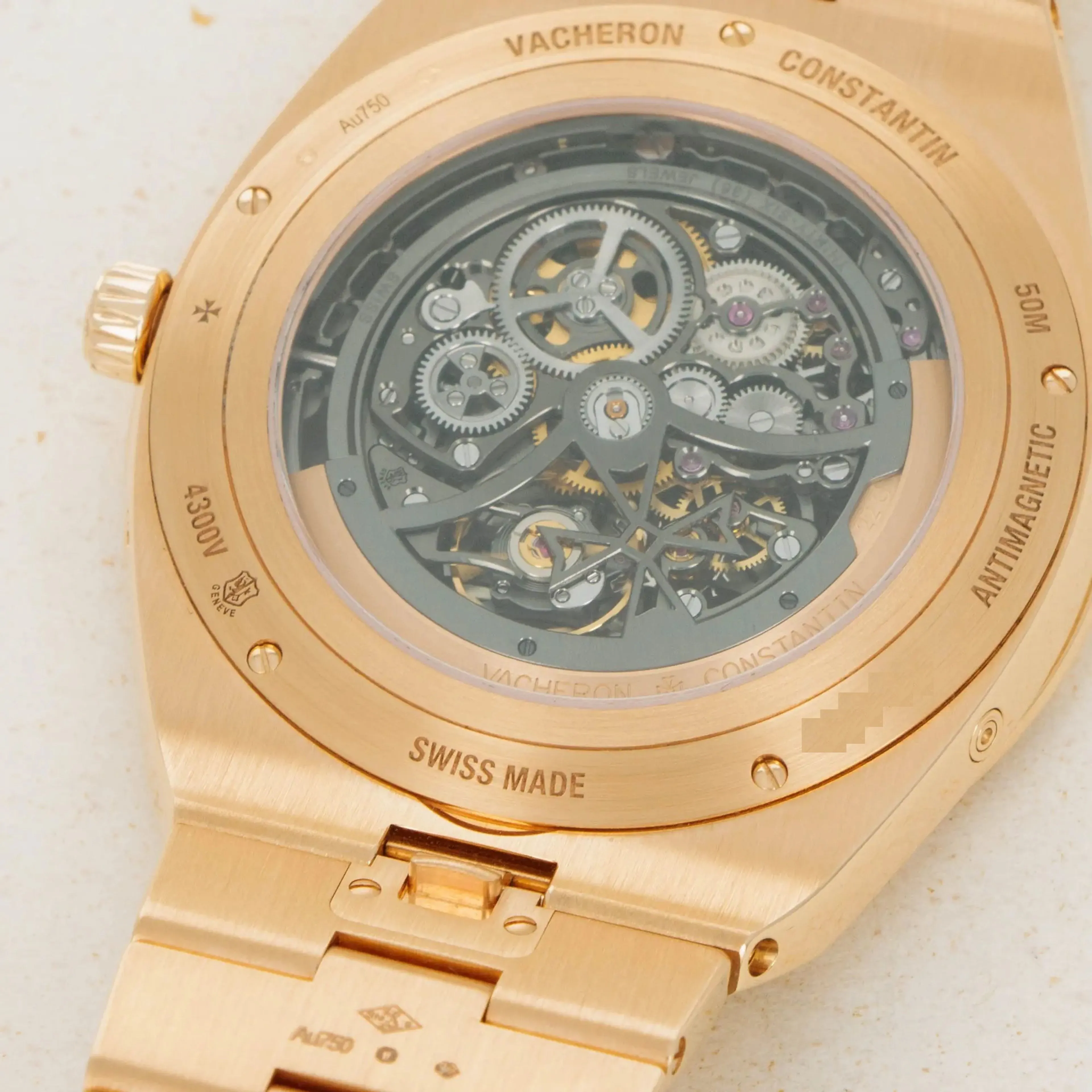 Vacheron Constantin Overseas 4300V/120R-B547 41.5mm Rose gold Skeletonized 4