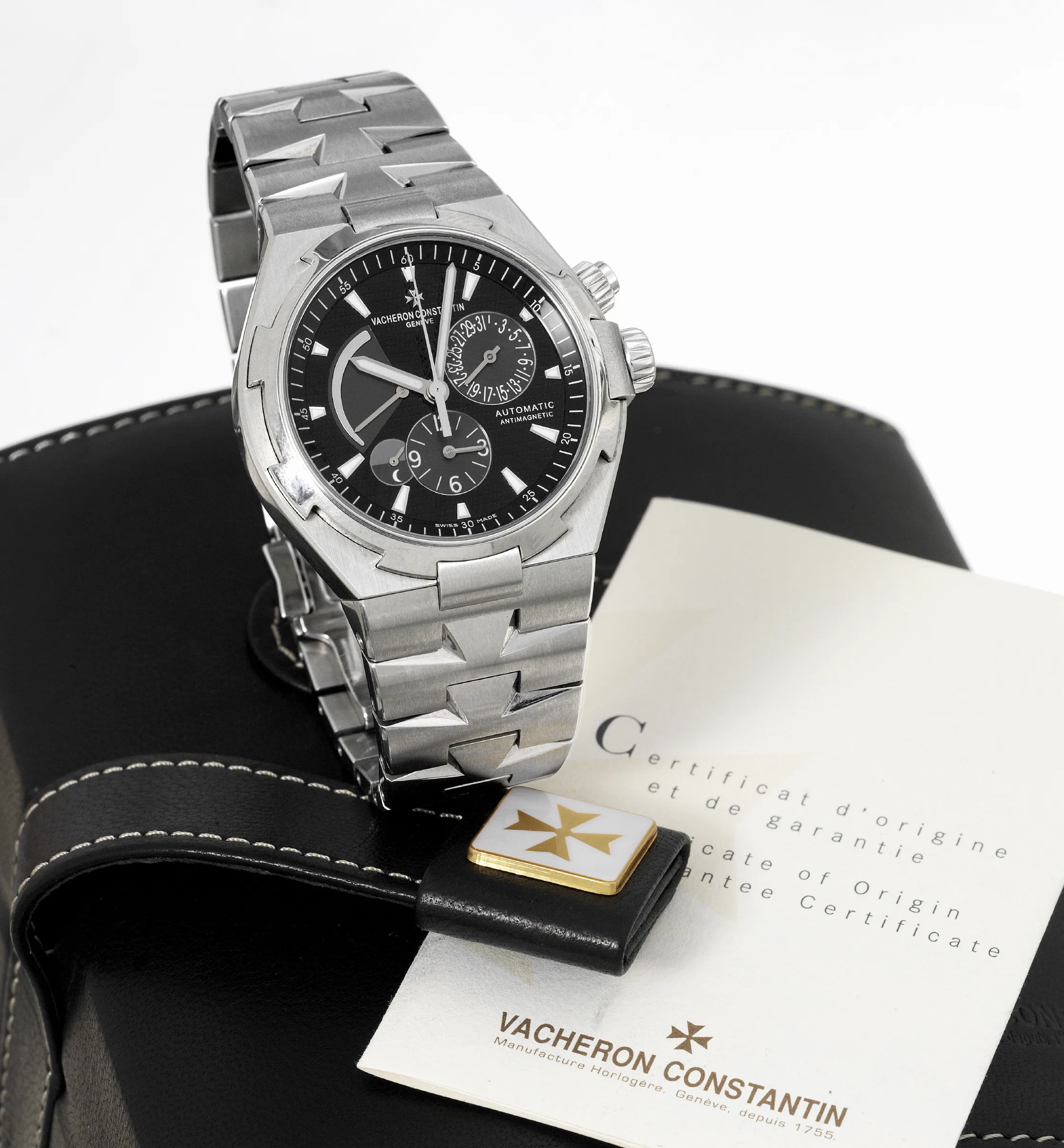 Vacheron Constantin Overseas Dual Time 47450 40mm Stainless steel Gray