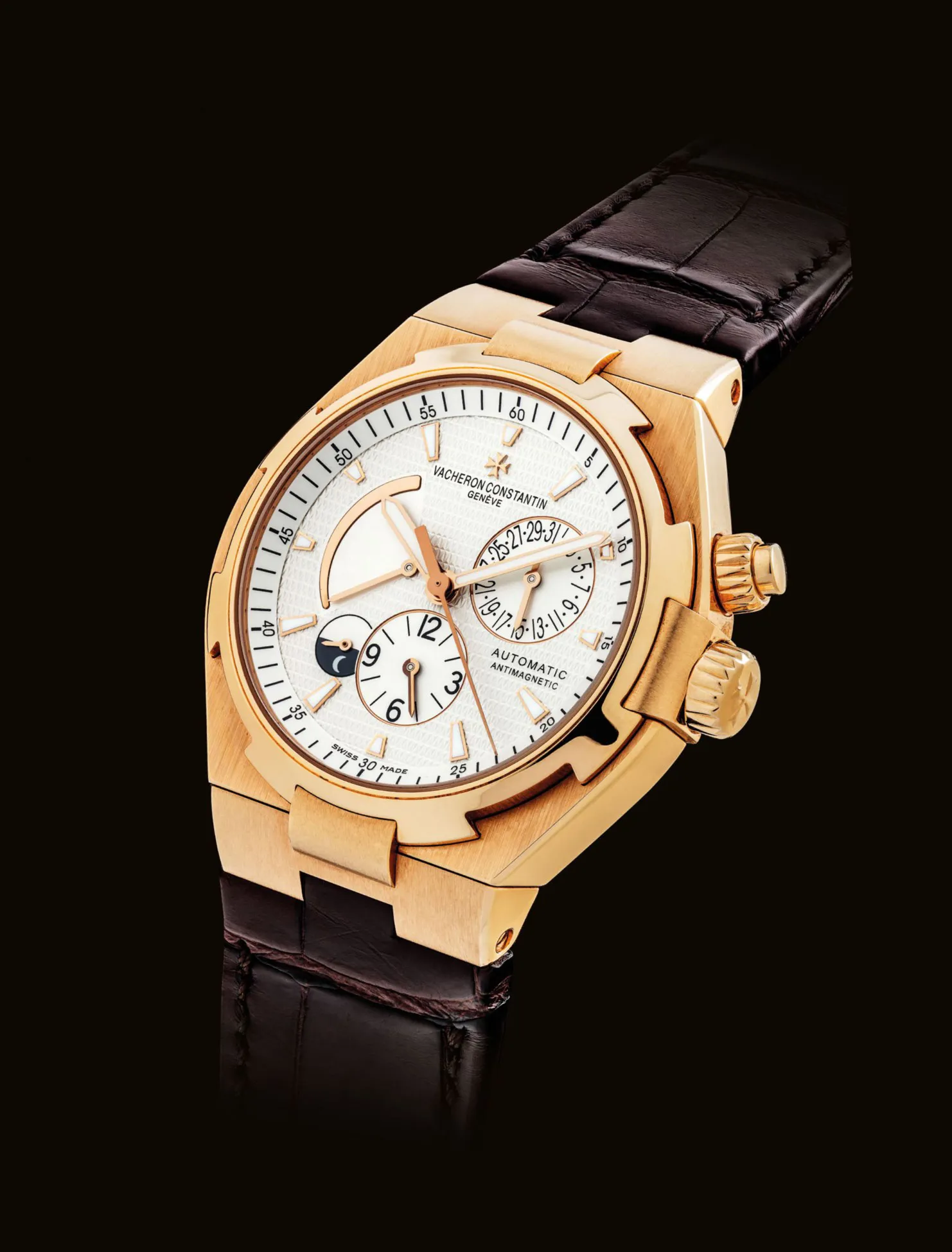 Vacheron Constantin Overseas Dual Time 47450 43mm Rose gold signed