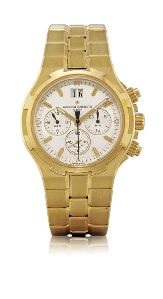 Vacheron Constantin Overseas Chronograph 49140 40mm Yellow gold Silver