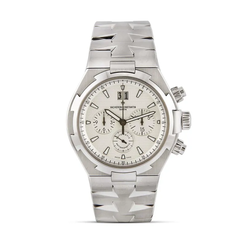 Vacheron Constantin Overseas Chronograph 49150 42mm Stainless steel White