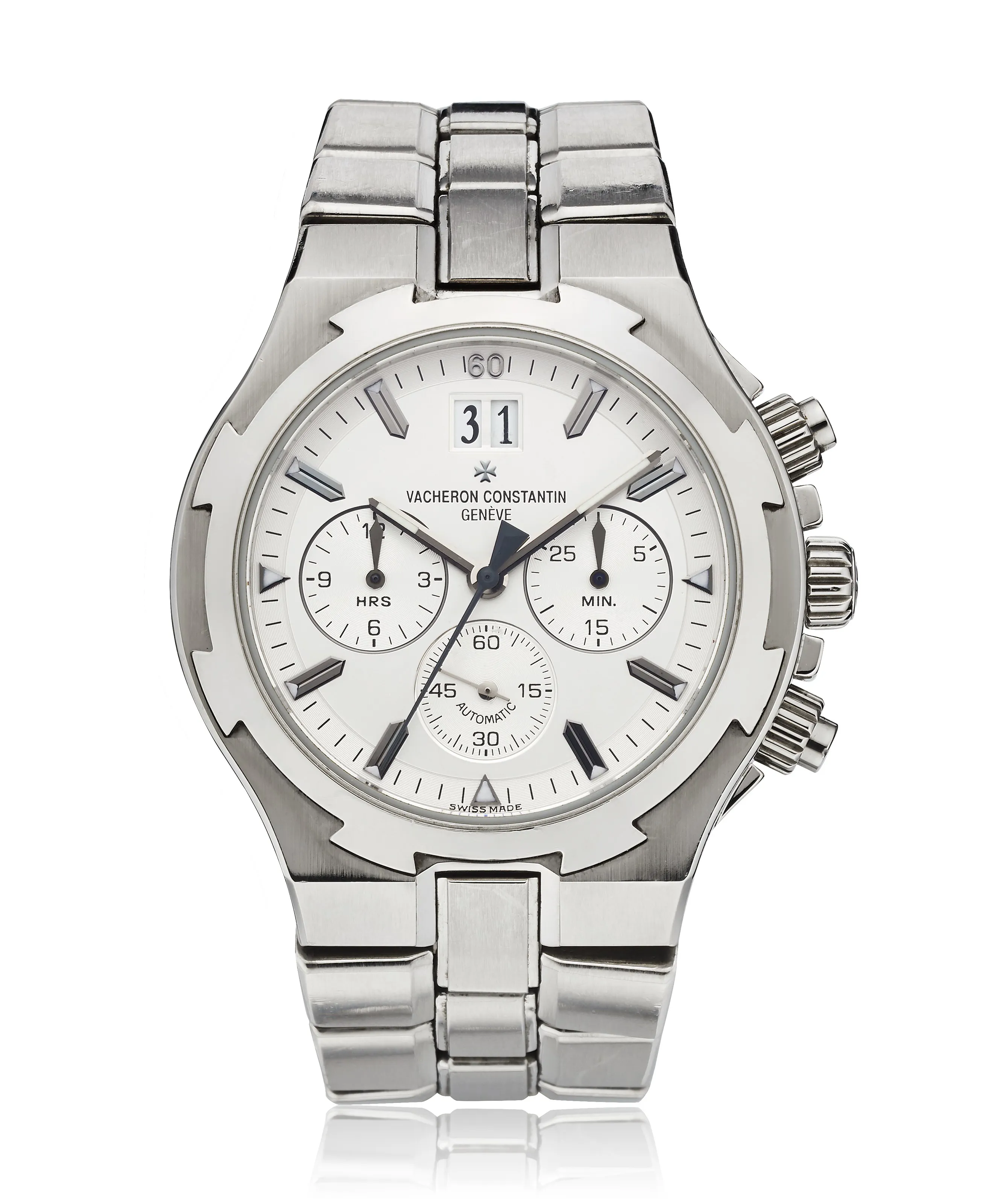 Vacheron Constantin Overseas Chronograph 49140 40mm Stainless steel Silvered