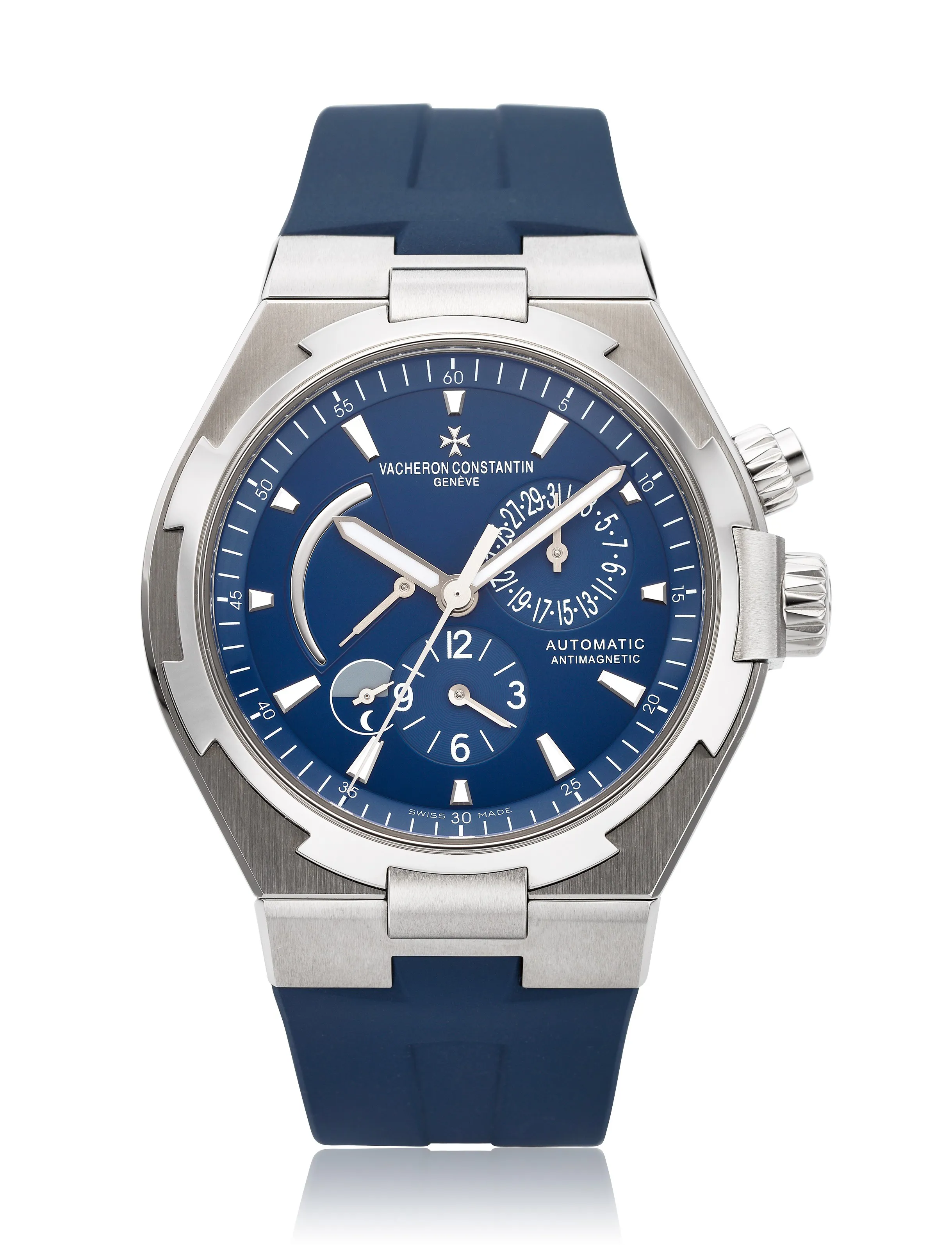 Vacheron Constantin Overseas Dual Time 47450 42mm Stainless steel Blue