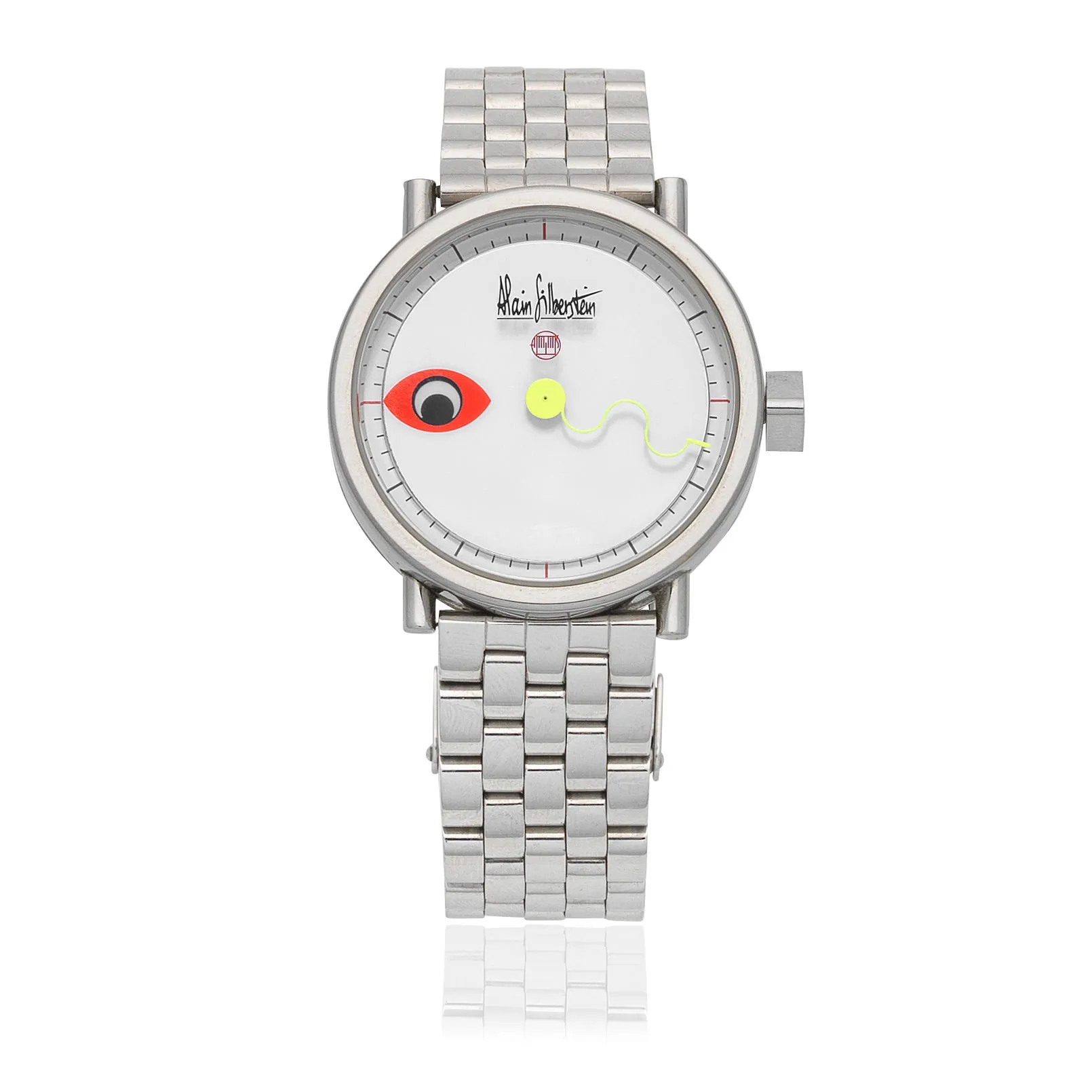 Alain Silberstein Cyclope 38mm Stainless steel White