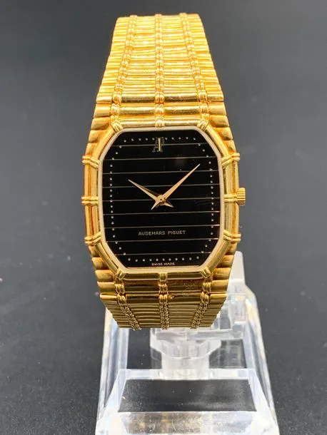 Audemars Piguet Bamboo c 12258 27mm Yellow gold Black