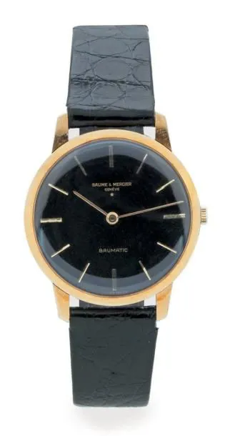 Baume & Mercier Clifton 32mm Yellow gold Black