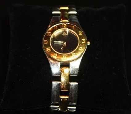 Baume & Mercier Linea 27mm Yellow gold and Stainless steel Black