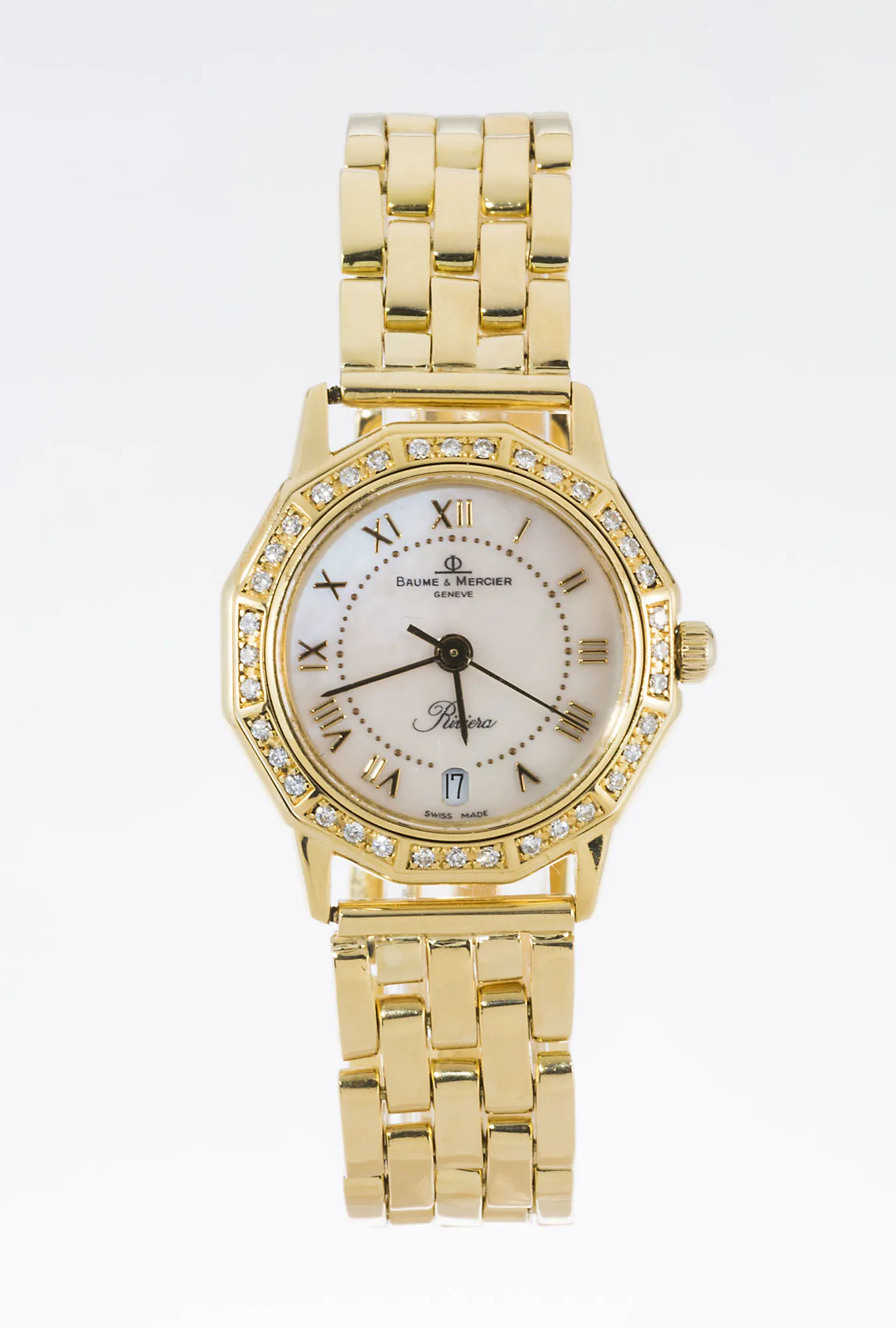 Baume & Mercier Riviera 83212 Yellow gold White