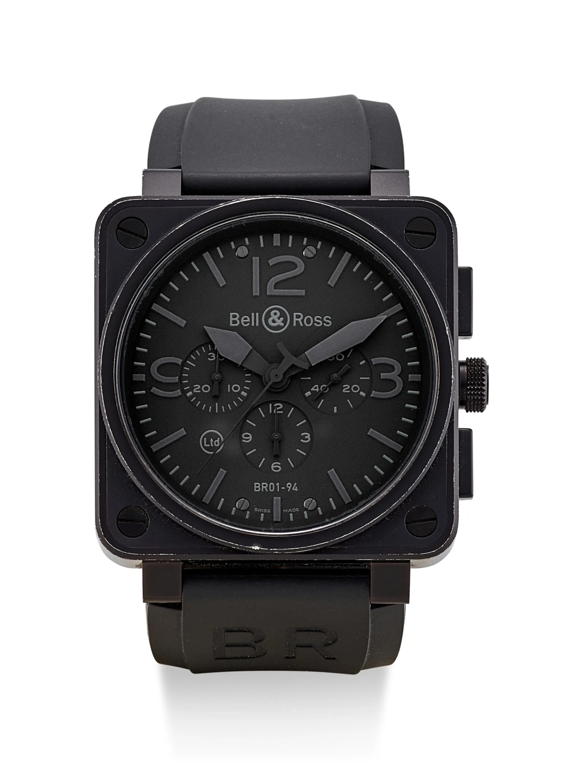 Bell & Ross BR 01 BR01-94-S 46mm Stainless steel Black