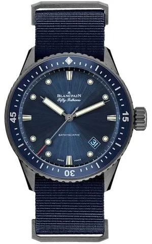 Blancpain Fifty Fathoms 5000-0240-NAOA 43mm Ceramic Blue