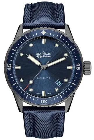 Blancpain Fifty Fathoms 5000-0240-O52A 43mm Ceramic Blue