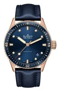 Blancpain Fifty Fathoms 5000-36S40-O52A 43mm Rose gold Blue