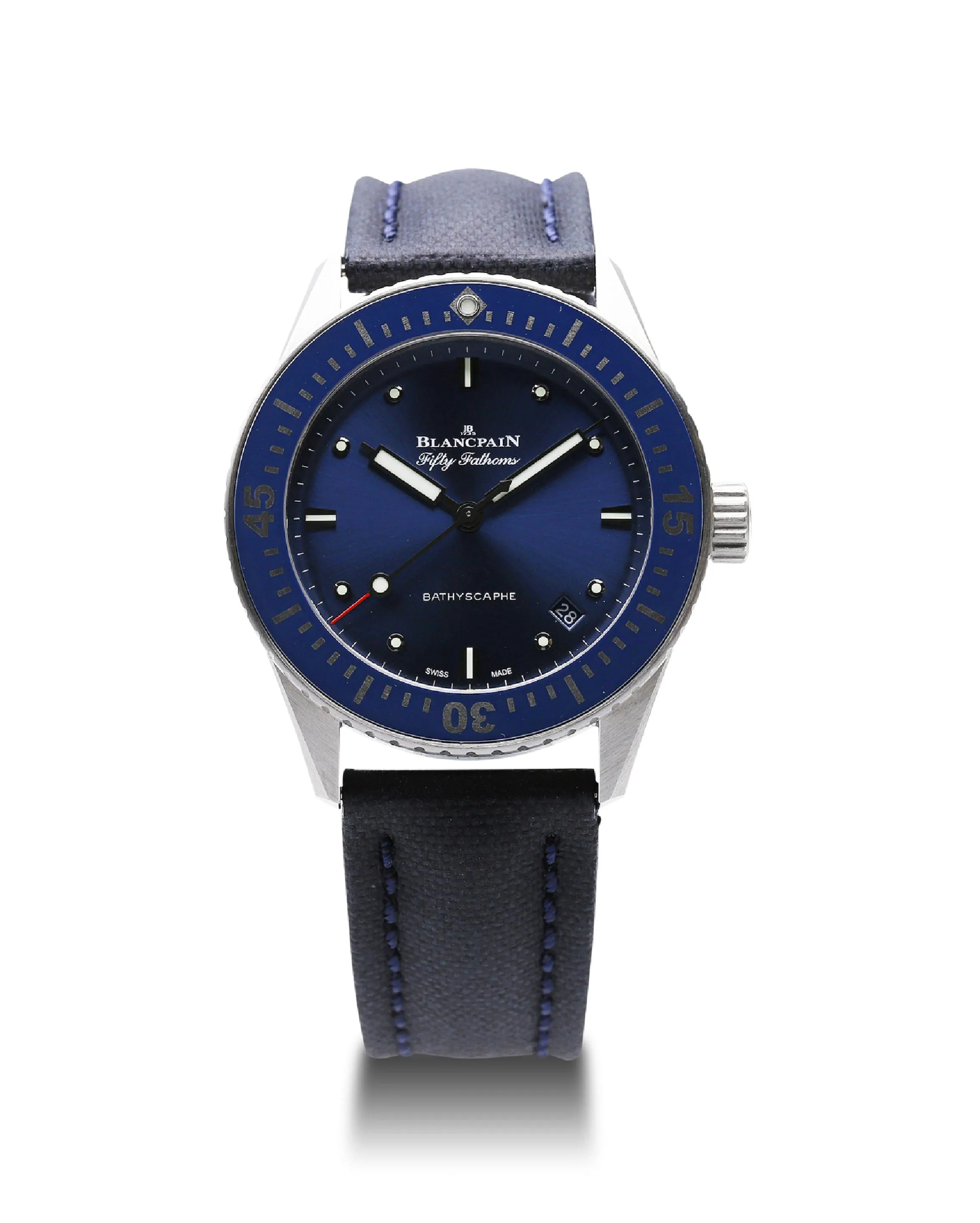 Blancpain Fifty Fathoms 5100-1140-O52A 38mm Stainless steel Blue