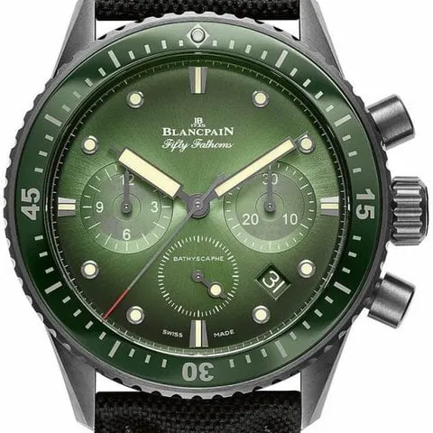 Blancpain Fifty Fathoms Bathyscaphe Chronographe Flyback 5200-0153-B52A 43.6mm Black ceramic Green