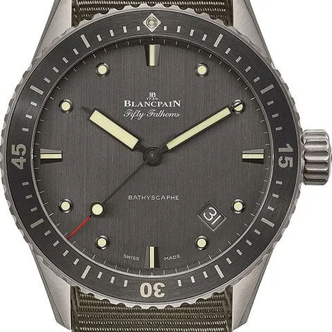 Blancpain Fifty Fathoms Bathyscaphe 5000-1210-NAGA 43mm Titanium Anthracite