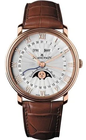 Blancpain Villeret 6664-3642-55B 40mm Rose gold White