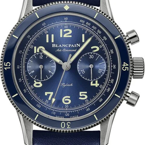 Blancpain Air Command AC02.12B40.63B 42.5mm Titanium Blue