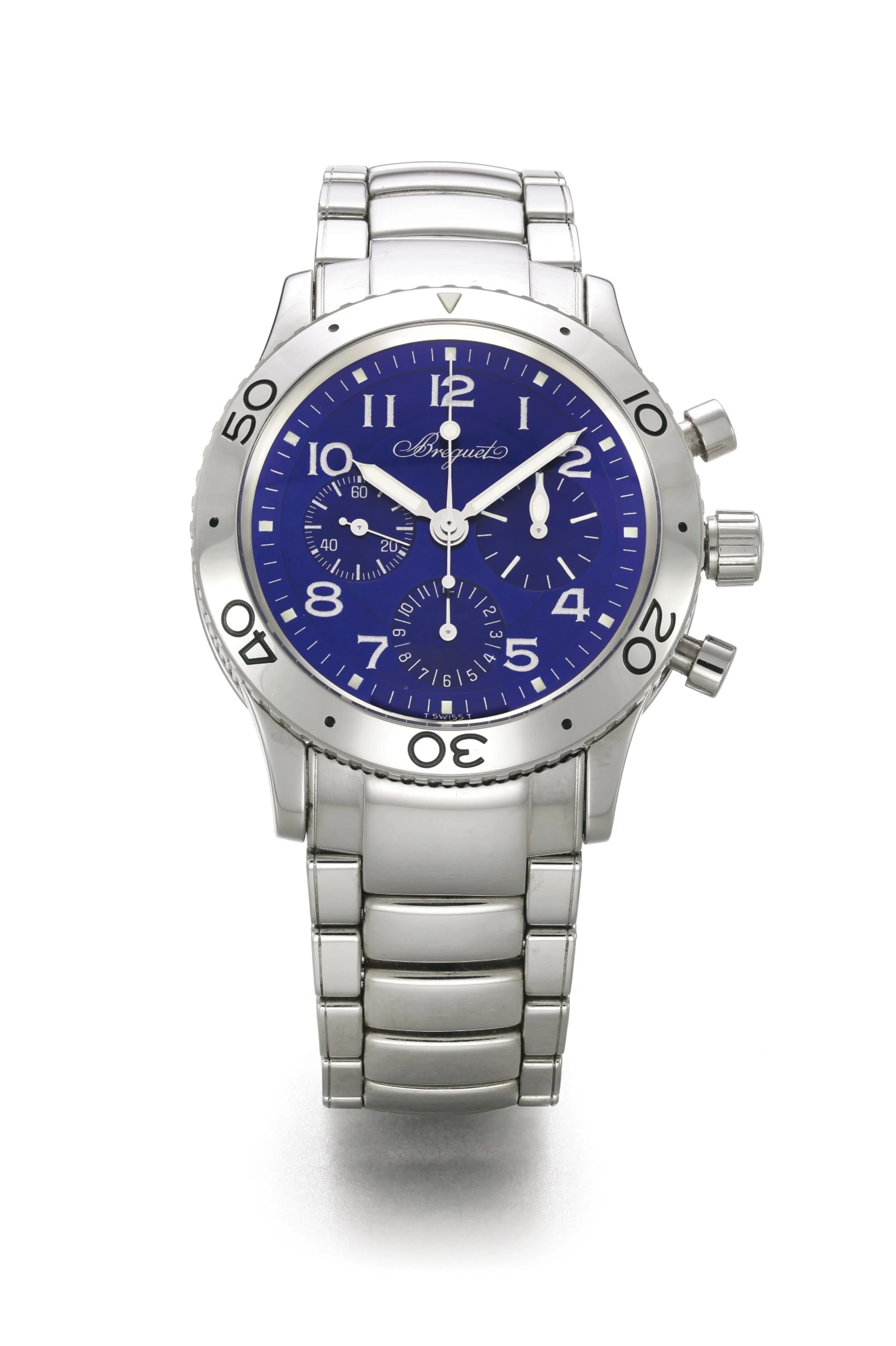 Breguet Type XX 3807 38mm Stainless steel Blue