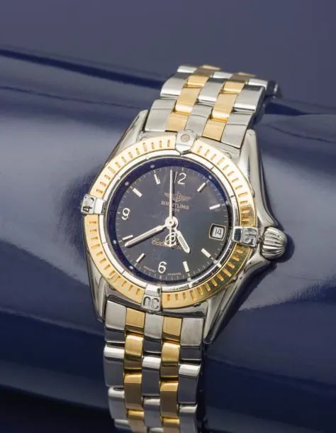 Breitling Callistino D52045.1 27mm Yellow gold and Stainless steel Black