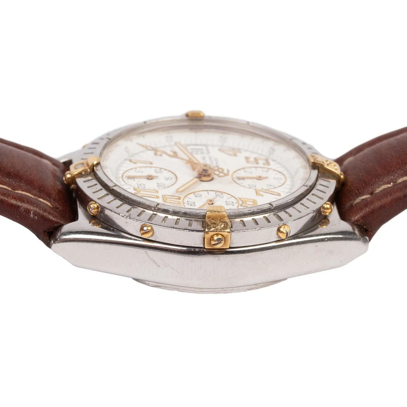 Breitling Chronomat B13350 38mm Yellow gold and stainless steel White 5