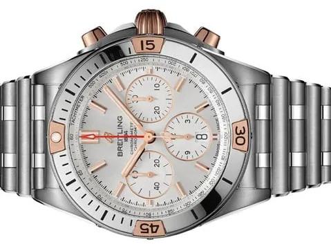 Breitling Chronomat IB0134101G1A1 42mm Gold/steel Silver