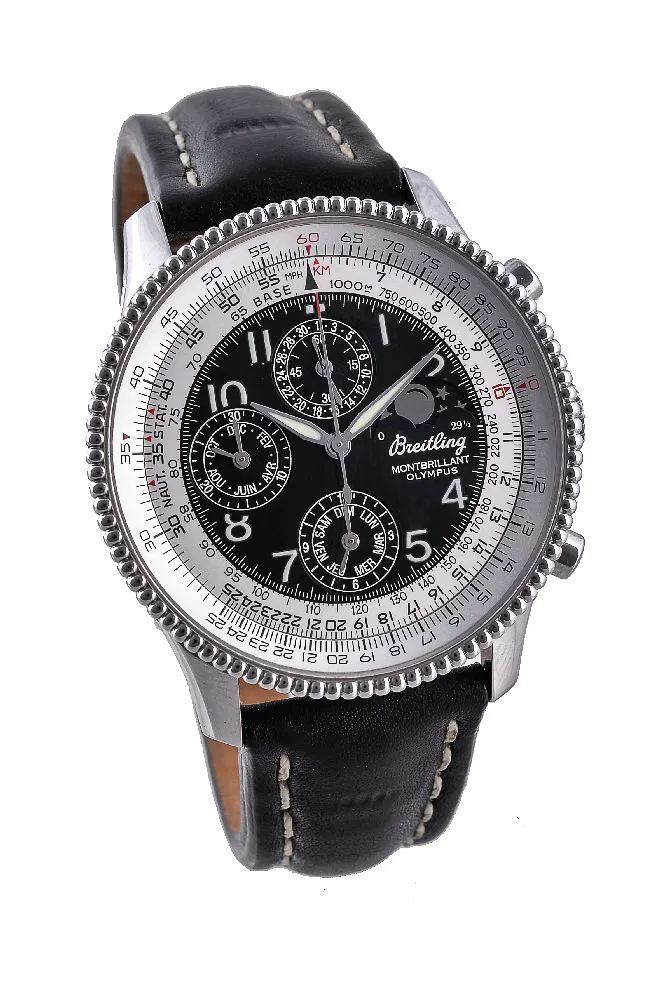 Breitling Montbrillant A19350 41mm Stainless steel bi-color black and silver