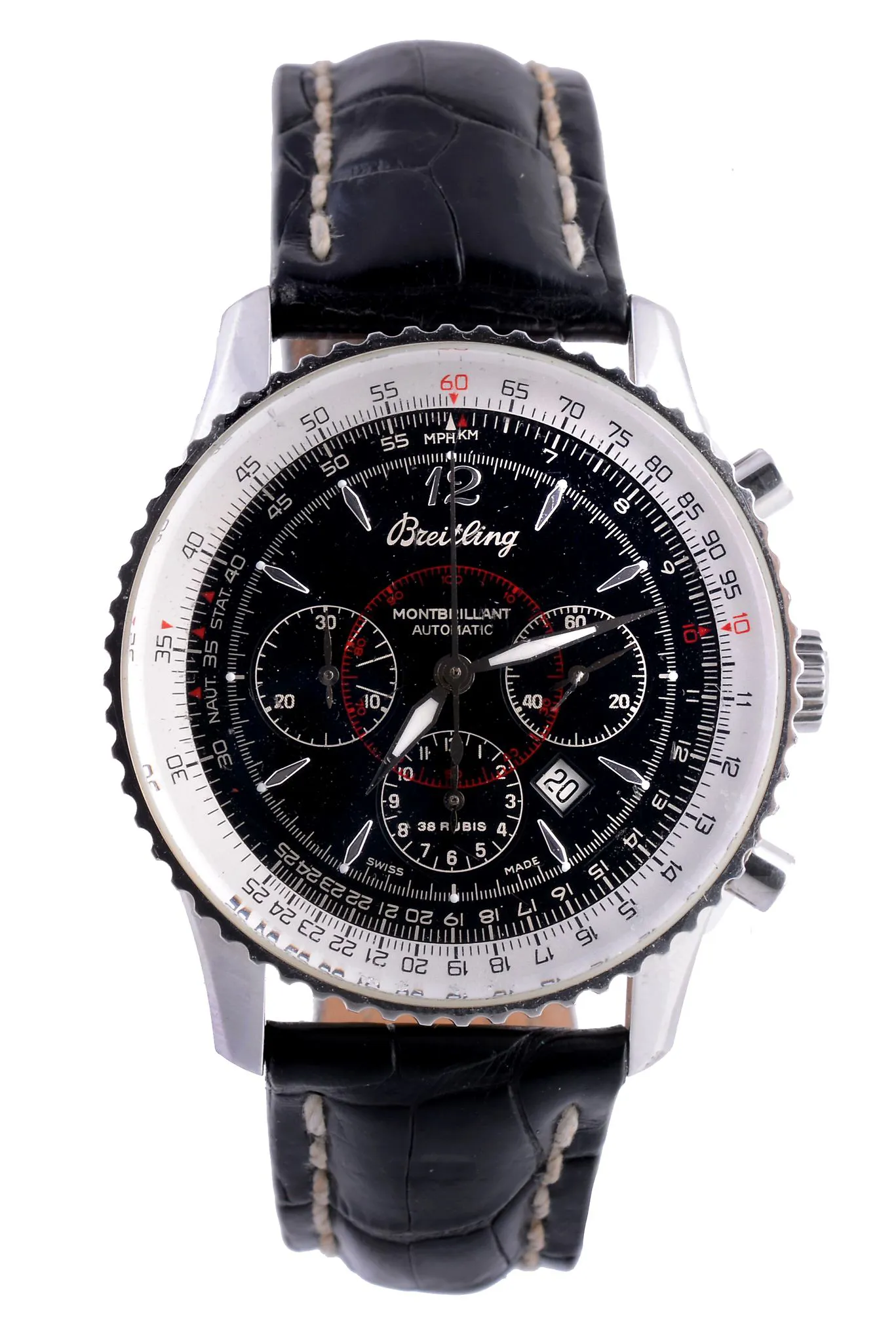 Breitling Montbrillant A41330 38mm Stainless steel Black