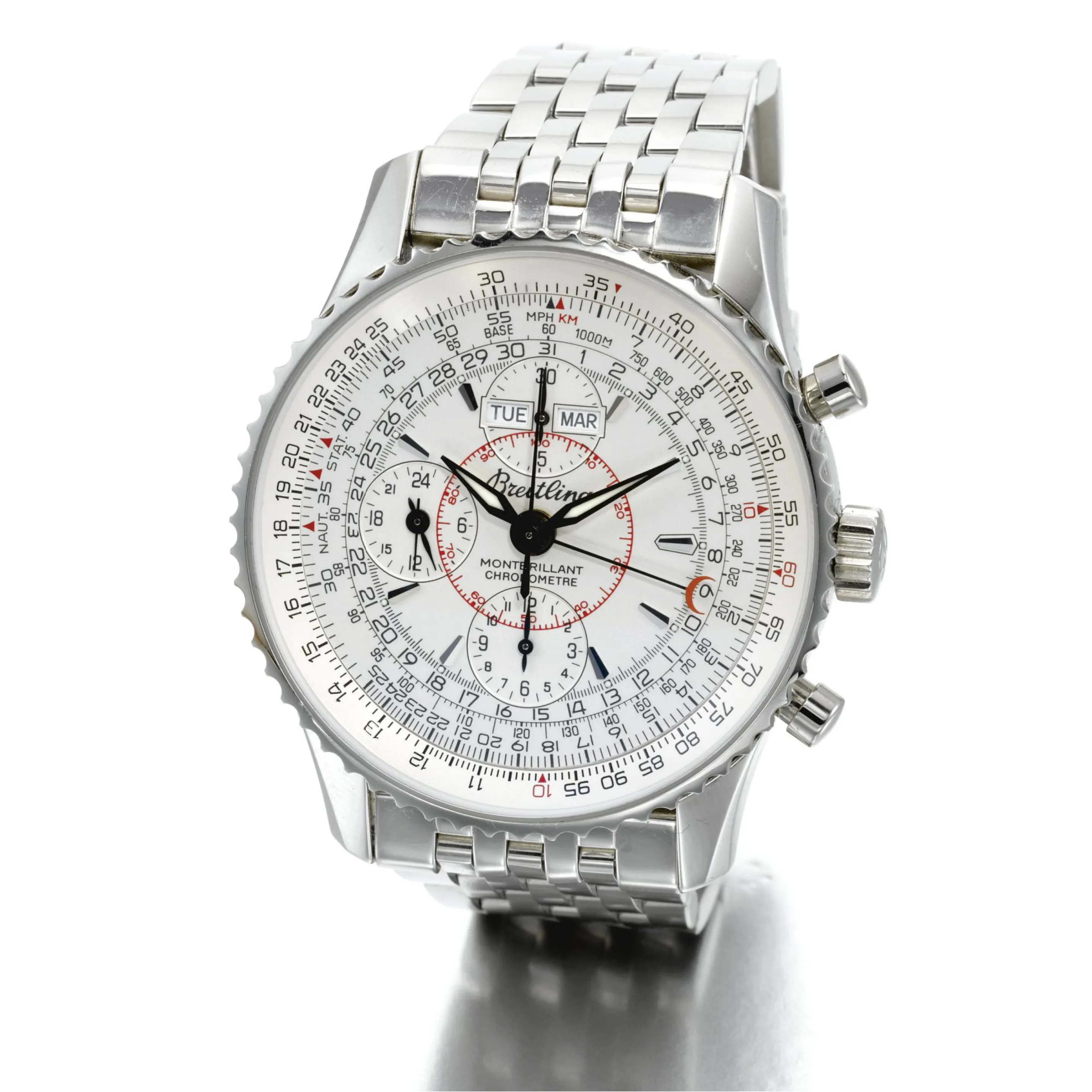 Breitling Montbrillant 43mm Stainless steel White