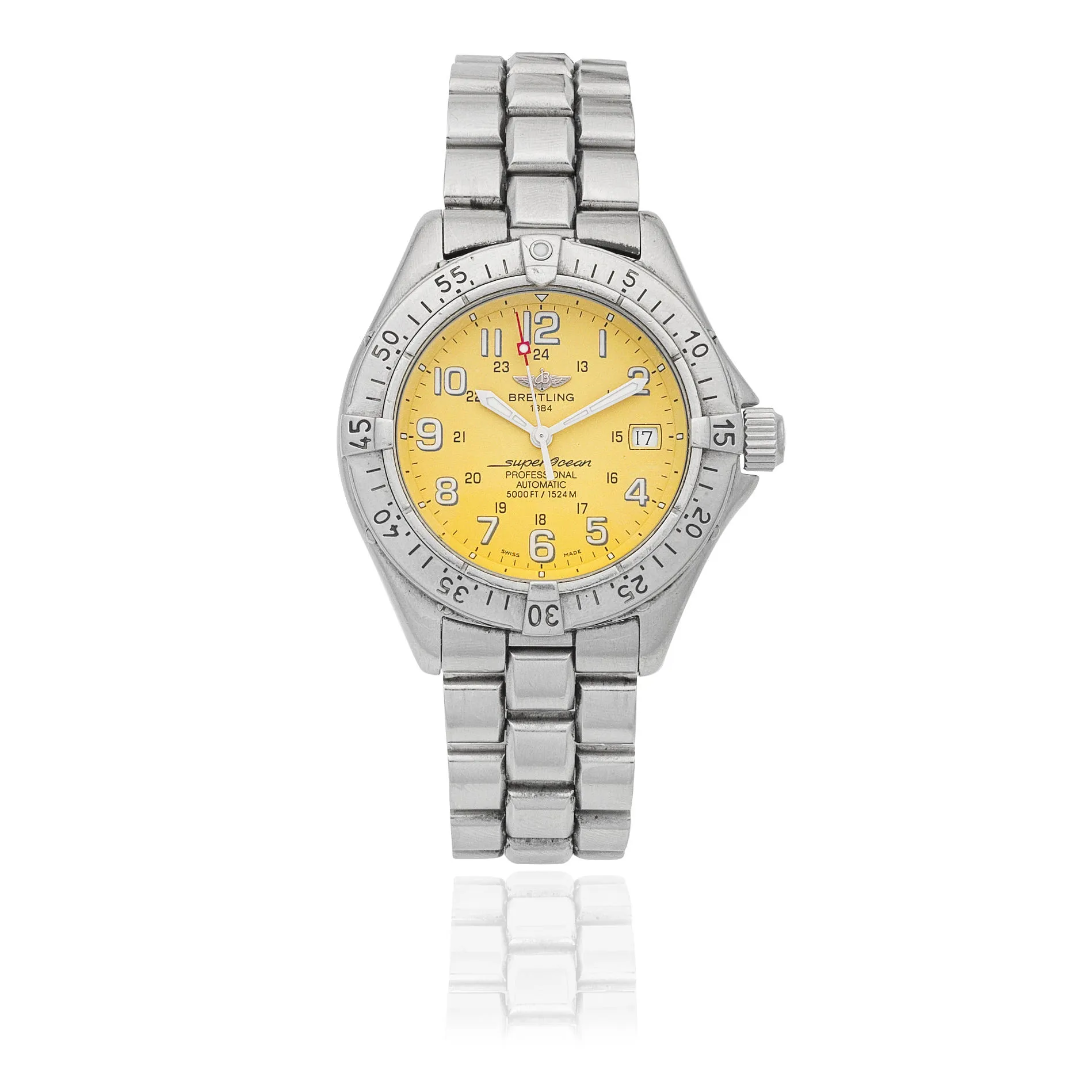 Breitling Superocean A17345 41mm Stainless steel Yellow