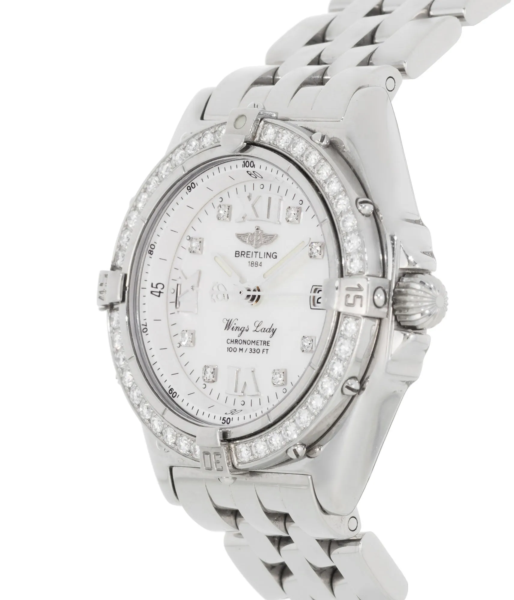 Breitling Wings Lady A67350 30mm Stainless steel Mother-of-pearl 2