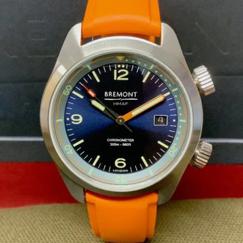 Bremont HMAF-Argonaut 42mm Stainless steel Blue