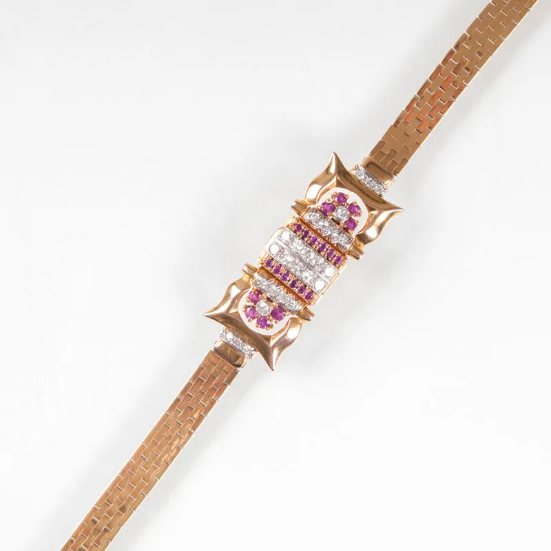 Bulova Diamond Yellow gold Ruby