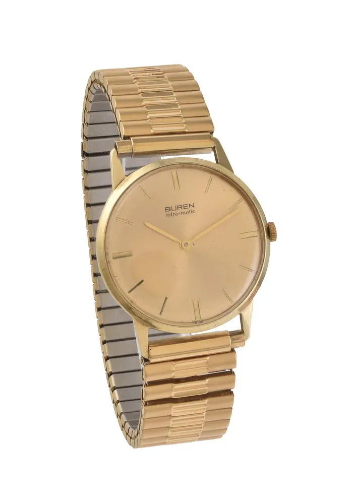 Buren 33mm Yellow gold Champagne