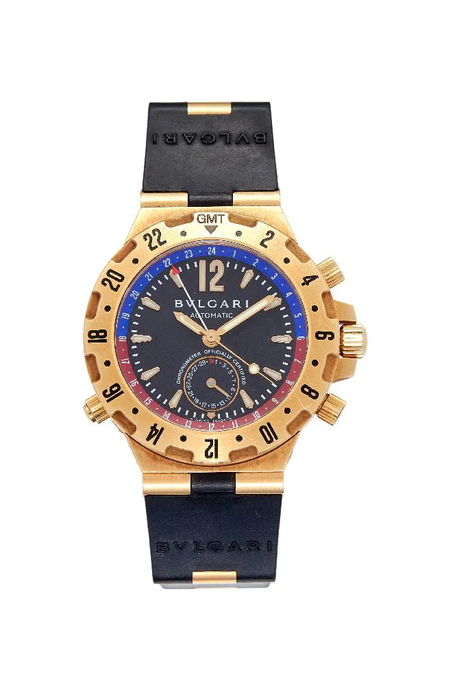 Bulgari Bulgari GMT 40 G 40mm Yellow gold Black