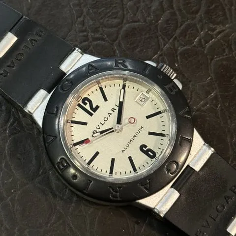 Bulgari Diagono AL 38 TA 38mm Aluminium White