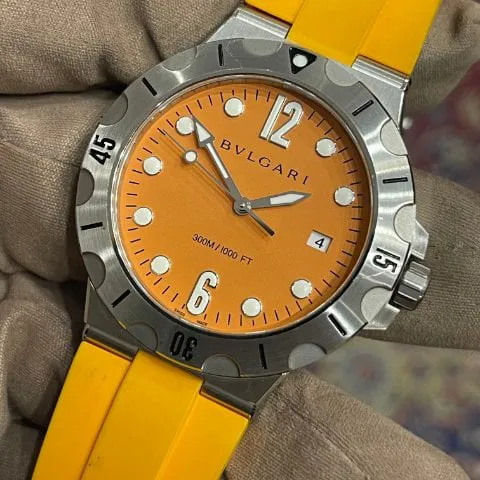 Bulgari Diagono DP41SSD 41mm Stainless steel Orange