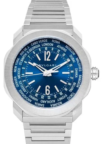 Bulgari Octo 103481 41mm Stainless steel Blue