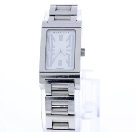 Bulgari Rettangolo RT39S 21mm Stainless steel White