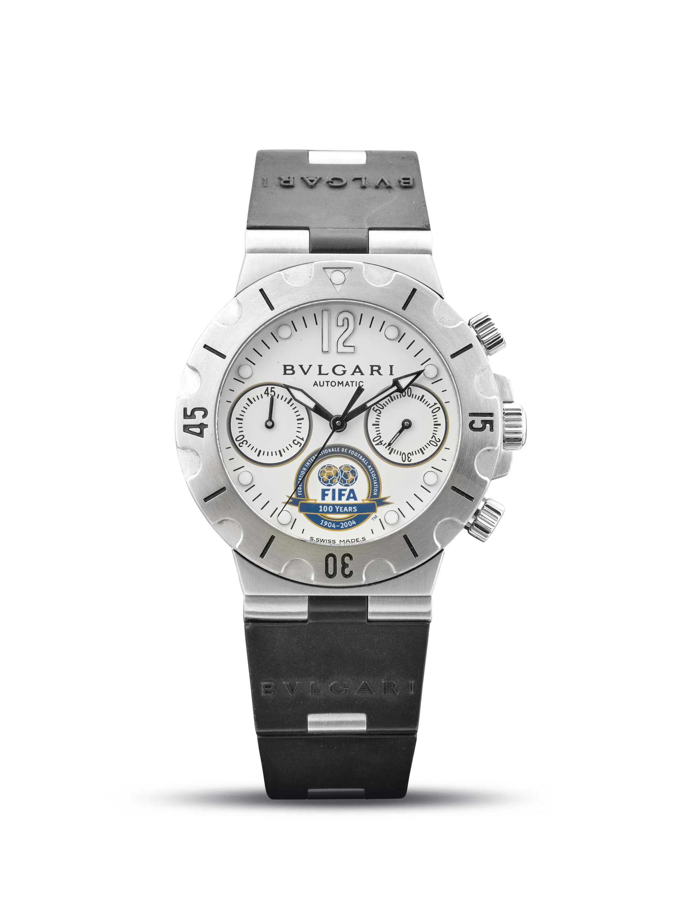 Bulgari Diagono SCB38S 38mm Stainless steel White