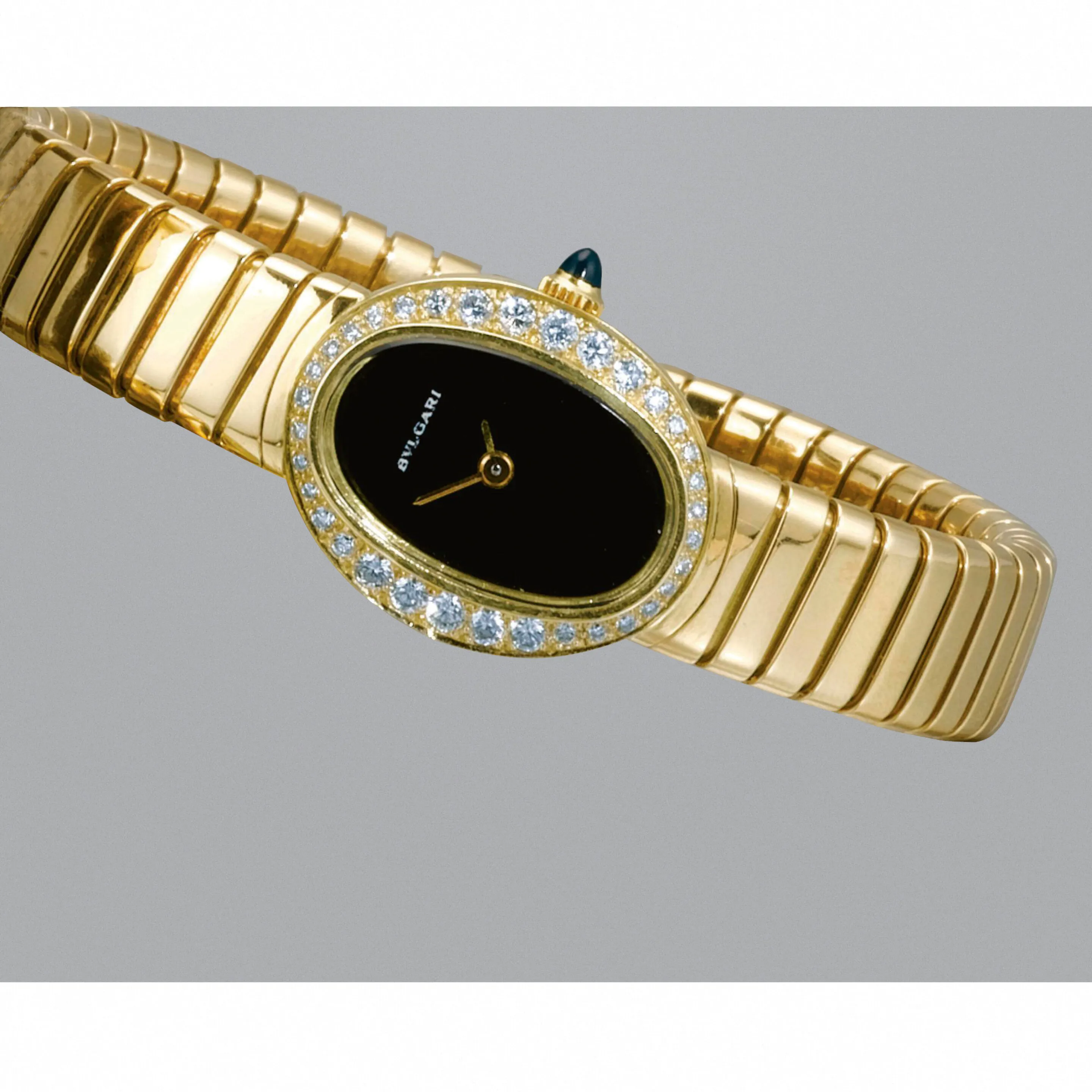 Bulgari 17mm Yellow gold Black