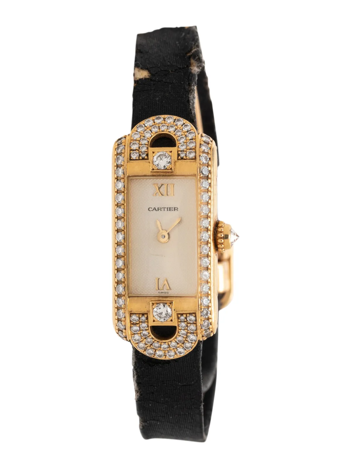 Cartier 1380 28mm Yellow gold Champagne