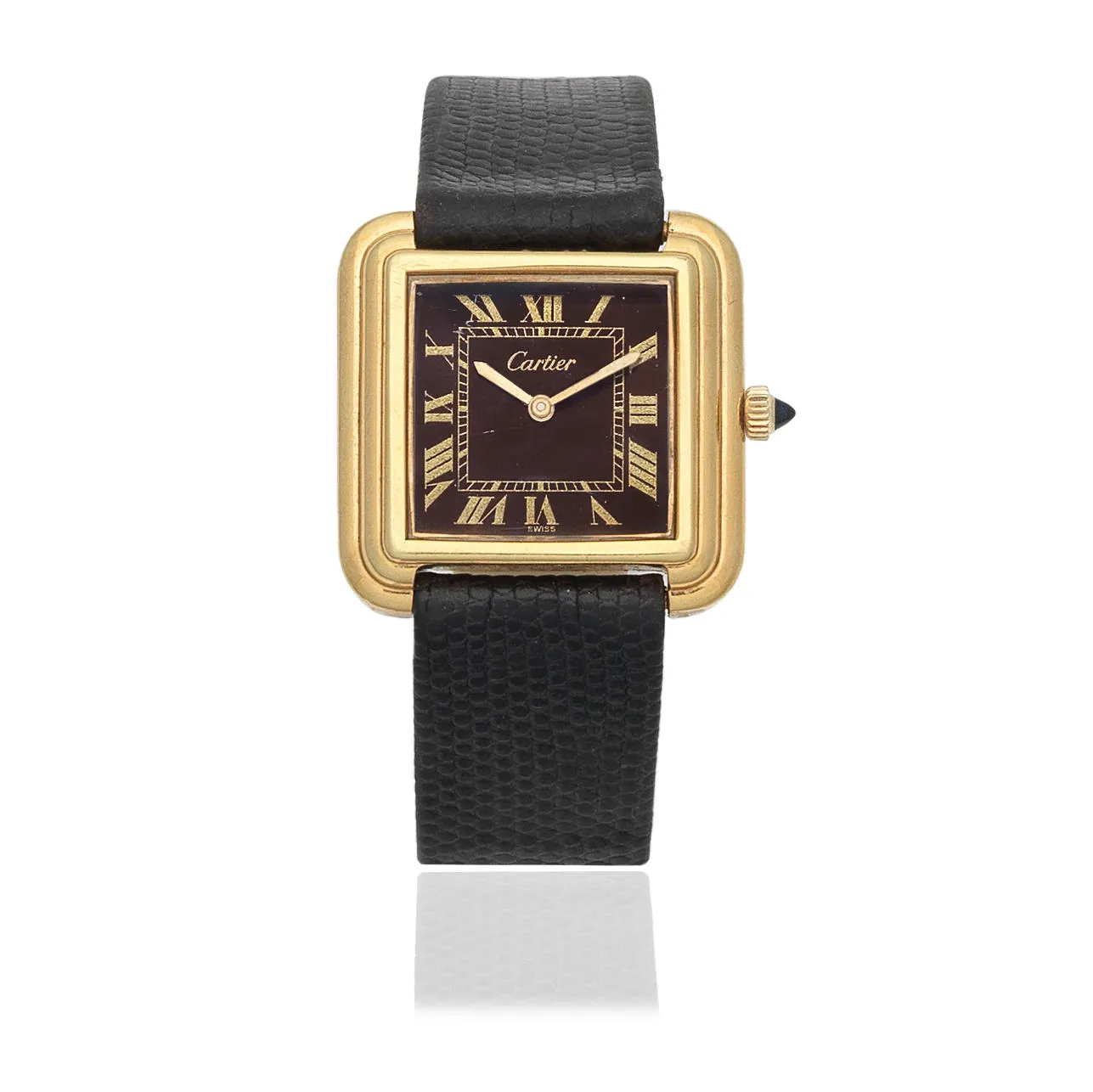 Cartier Tank Louis Cartier 7808 27mm Yellow gold Brown