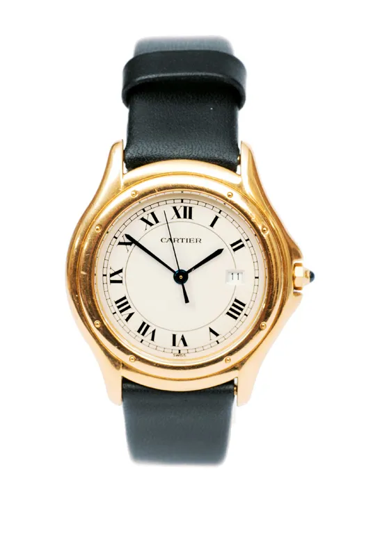 Cartier 887904 33mm Yellow gold Cream