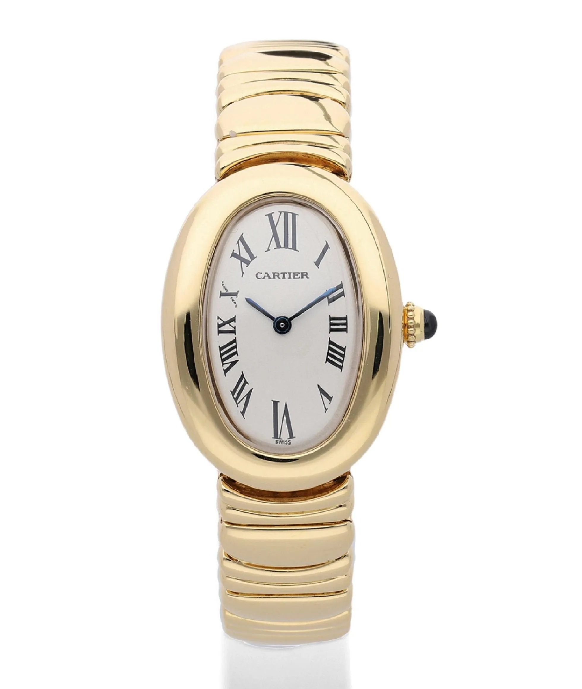 Cartier Baignoire 1950 22mm Yellow gold White