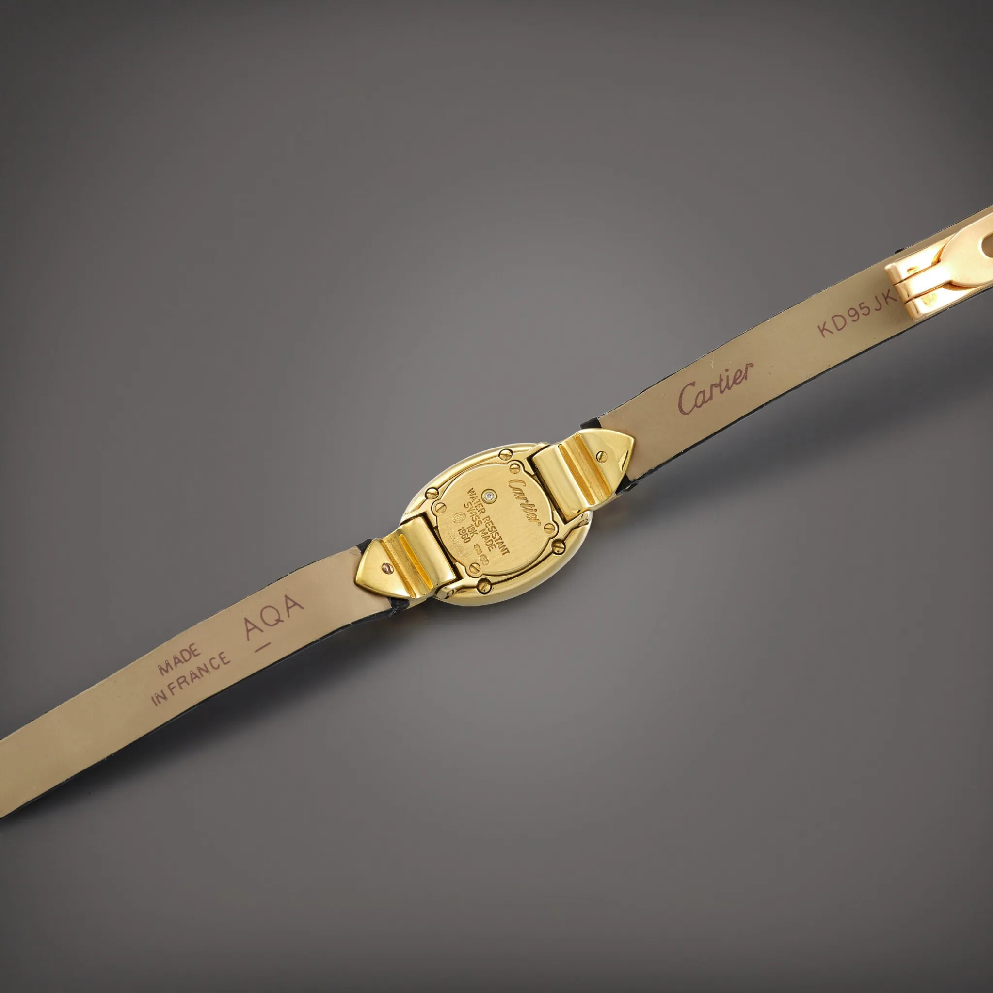 Cartier Baignoire 1960 24mm Yellow gold Silver 4