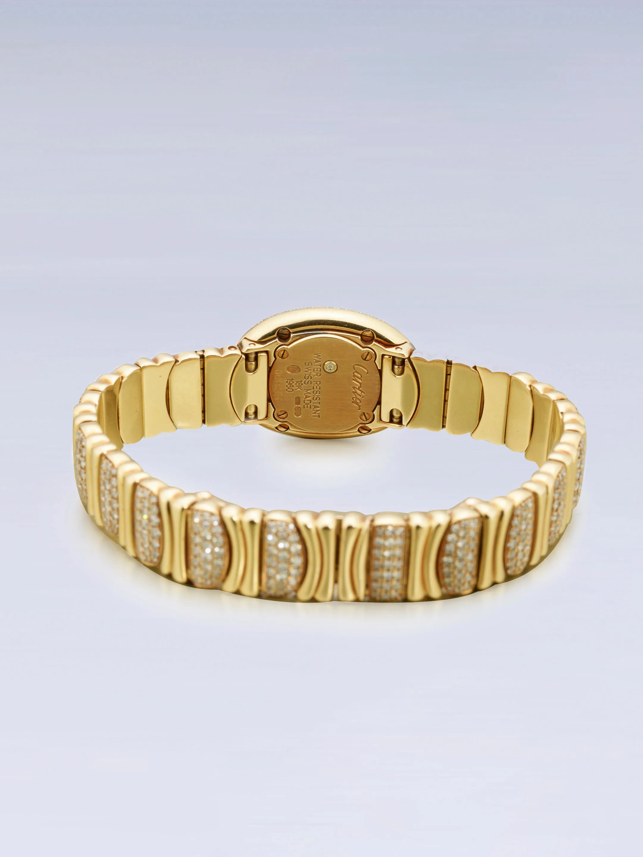 Cartier Baignoire 1960 18mm Yellow gold Silver 2