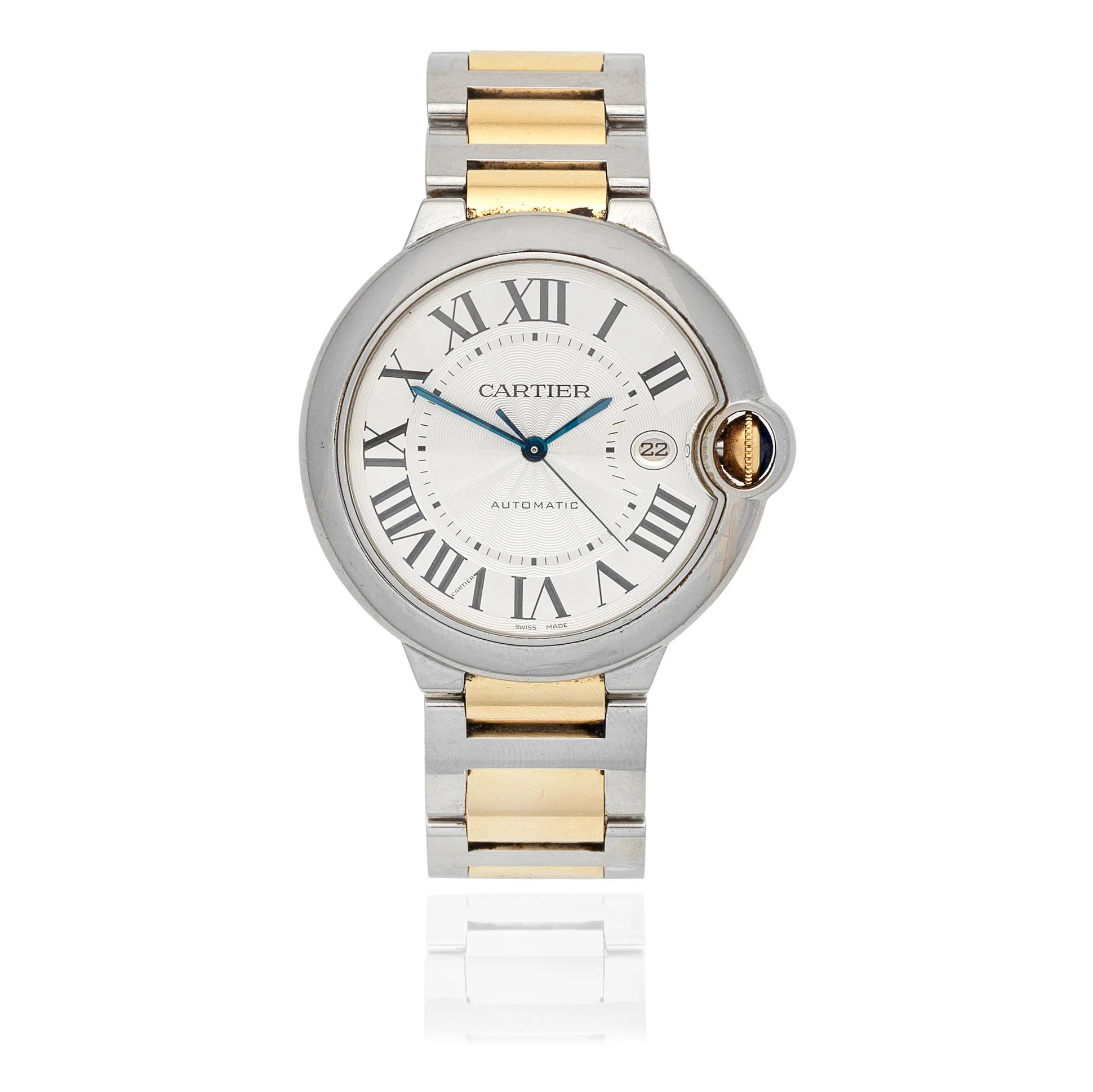 Cartier Ballon Bleu 3001 42mm Stainless steel White